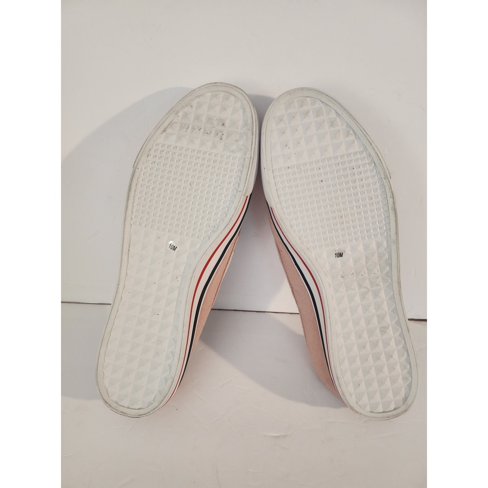 Tommy Hilfiger Womens Boat Shoes Peach‎ Canvas Slip On Sneakers Size 10M - Picture 2 of 4
